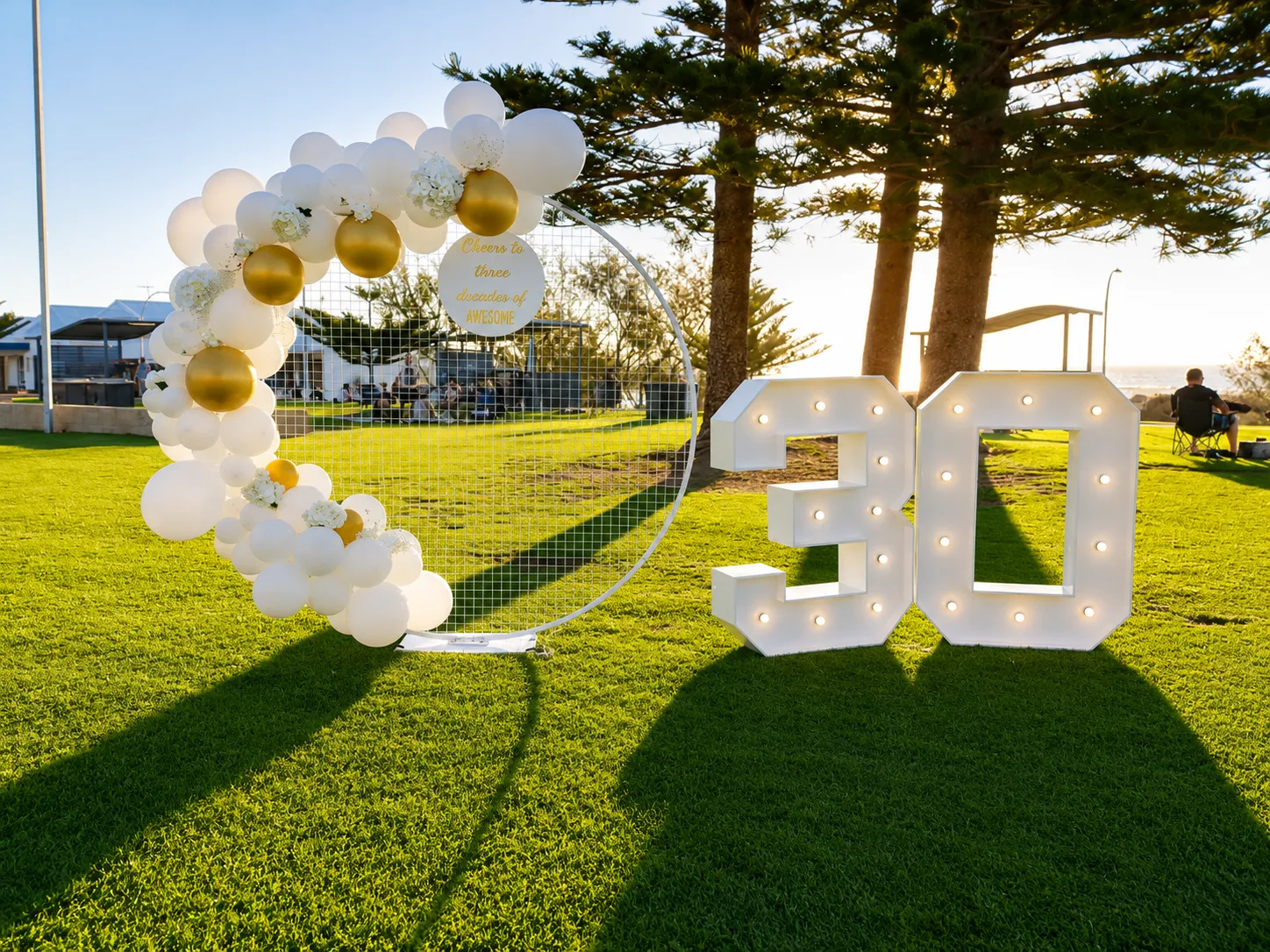 Outdoor social event styling