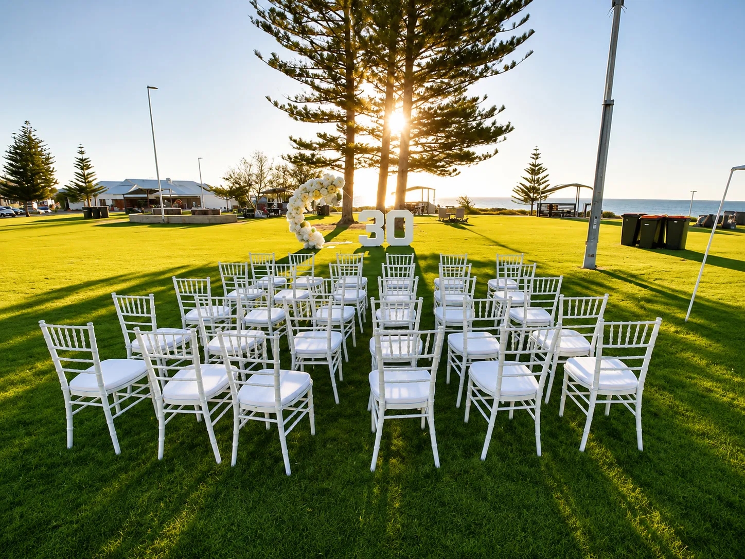Outdoor destination event seating