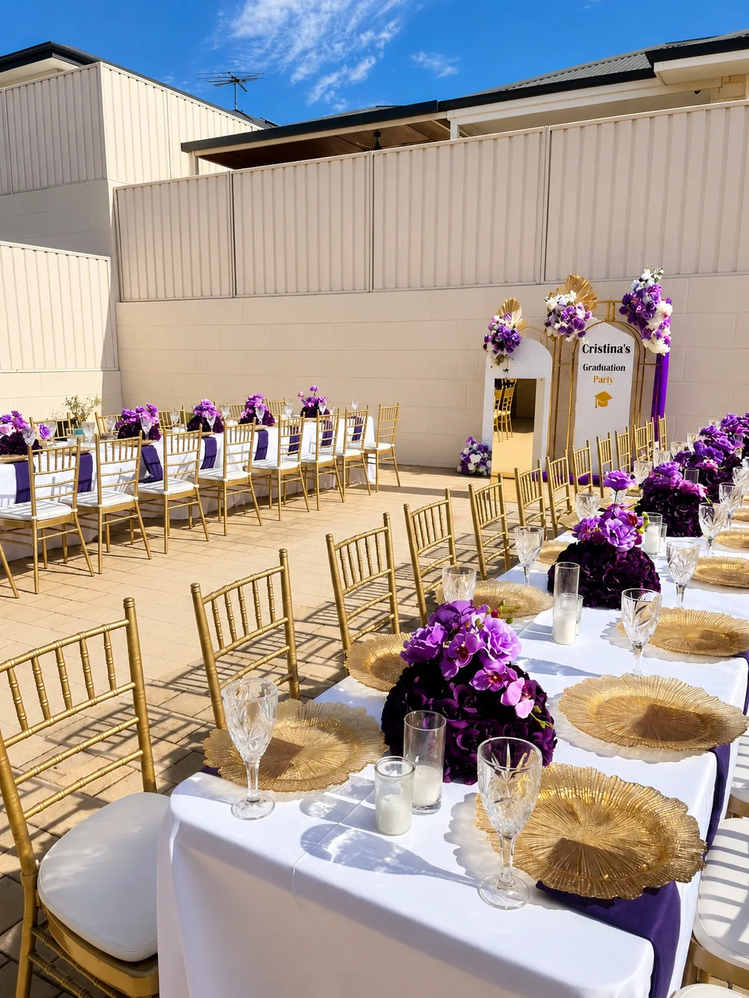 Event room styled by Luxe Affairs