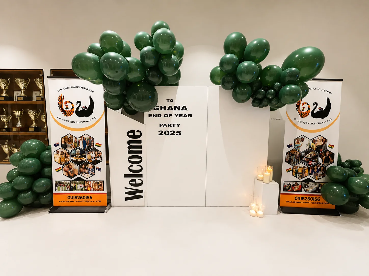 Corporate event balloon welcome